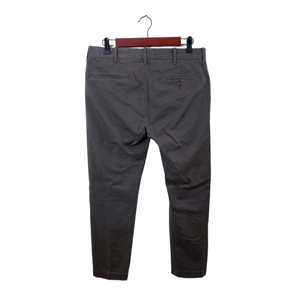J.Crew Mercantile Flex Khaki Chino Pants Men's Slim 31 x 30 Flat Front Gray